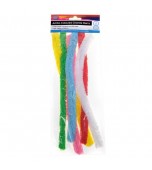 Pipe Cleaners - 30cm Chenille Assorted, 6pk