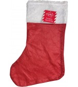 Christmas Stocking - 18x38cm, Red/White
