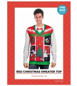Adult Christmas Sweater - Red Top