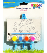 Canvas Painting Set with Easel - Easter Bunny, Paint Your Own, Arts and Crafts