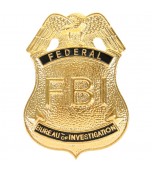 Badge - FBI, Gold
