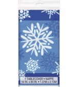 Tablecloth - Snowflakes, Blue