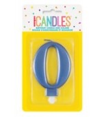 Candle Numbers - Metallic Blue