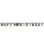 Banner - 3.2m Happy Birthday TMNT, with Customizable Age 