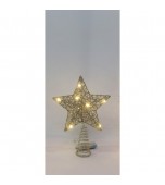 Tree Topper - 25 cm Wire Star, LED