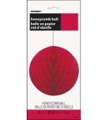 Hanging Decoration - Honeycomb Ball, Red 20 cm