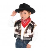 Child Costume - Cowboy / Cowgirl, Western Kit - Vest, Bandana, Sheriff's Badge