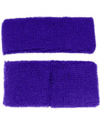 Headband & Wristband Set - Sweatbands, Purple