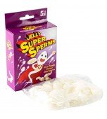 Confectionery - Jelly Super Sperms, Pineapple Flavour, 120g