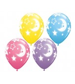 Balloon - Latex Print 11" Baby Moon & Star