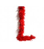 Feather Boa - Short, Red