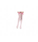 Stockings - Love Hearts Thigh High, Pink