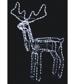 Animated LED Decoration - Reindeer, Standing White
