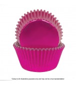 Baking Cups - 7 cm Foil, Pink 72 pk