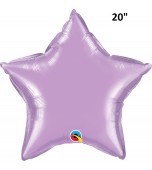 Balloon - Foil, Star 20" Lavender