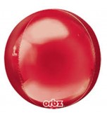 Balloon - Foil Orbz, Red