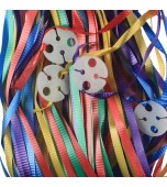 Balloon Ribbons - Clipped, Multicolour Assorted 25 pk