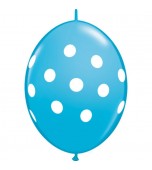 Balloons - Quick Link, Polka Dots Robin's Egg Blue 12"
