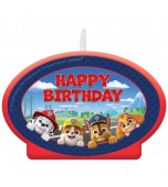 Candle - Paw Patrol, Happy Birthday