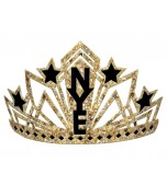 Crown - NYE Glitter Black & Gold