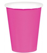 Cups - Paper 266 ml Bright Pink 20 pk