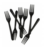 Cutlery - Forks, Black 20 pk