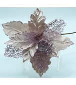 Decorative Flower - Poinsettia, Pink 26 cm