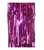 Door Curtain - Foil, Hot Pink