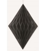 Hanging Decoration - Honeycomb Diamond, Black