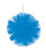Hanging Decoration - Tulle Ball, Blue