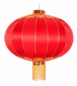 Lantern - 45 cm Chinese New Year, Satin Red