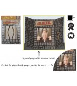 Photo Prop - Jail Bars with Sign