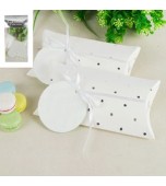Pillow Boxes - Dots, Silver 8 pk