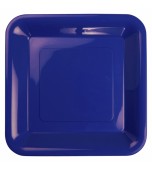 Plates - Banquet, Square Blue 20 pk