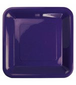 Plates - Banquet, Square Purple 20 pk
