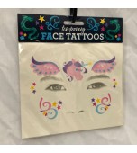 Temporary Face Tattoos - Unicorn